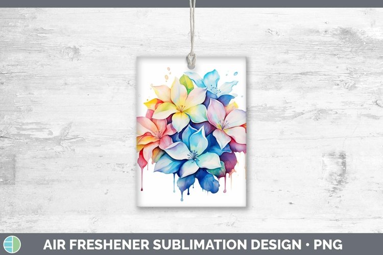 GorgeousRainbow Flowers Air Freshener design.