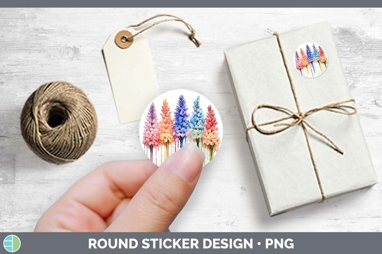 GorgeousRainbow Flowers Stickers design.
