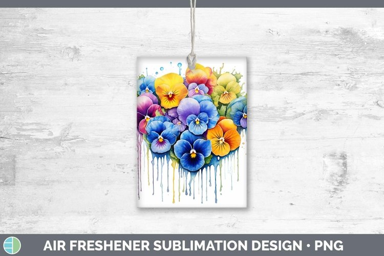 GorgeousRainbow Flowers Air Freshener design.