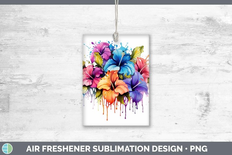GorgeousRainbow Flowers Air Freshener design.