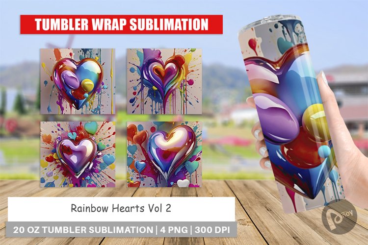 Rainbow Tumbler Wrap Image 6