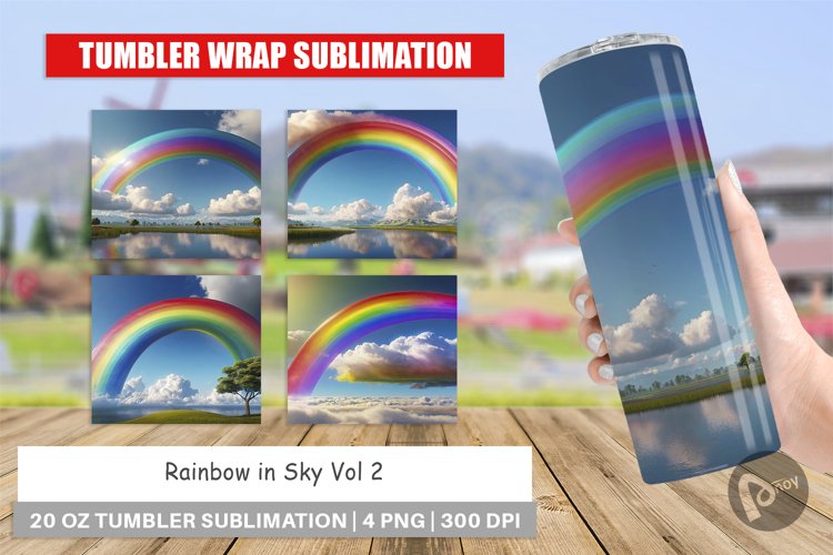 Rainbow Tumbler Wrap Image 14