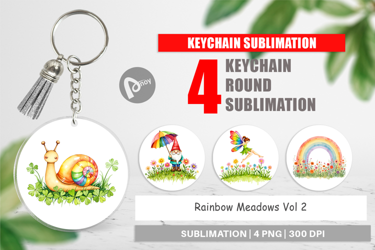 Keychain Rainbow Meadow
