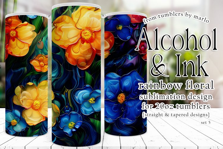 Alcohol Ink Tumbler Wrap Image 24