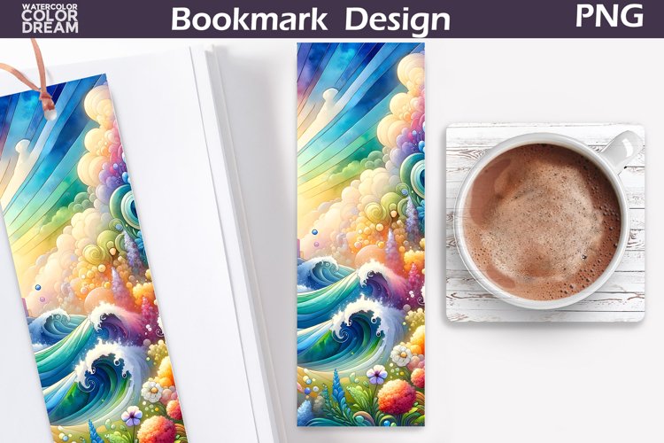 Sea Wave Bookmark | Rainbow Bookmark