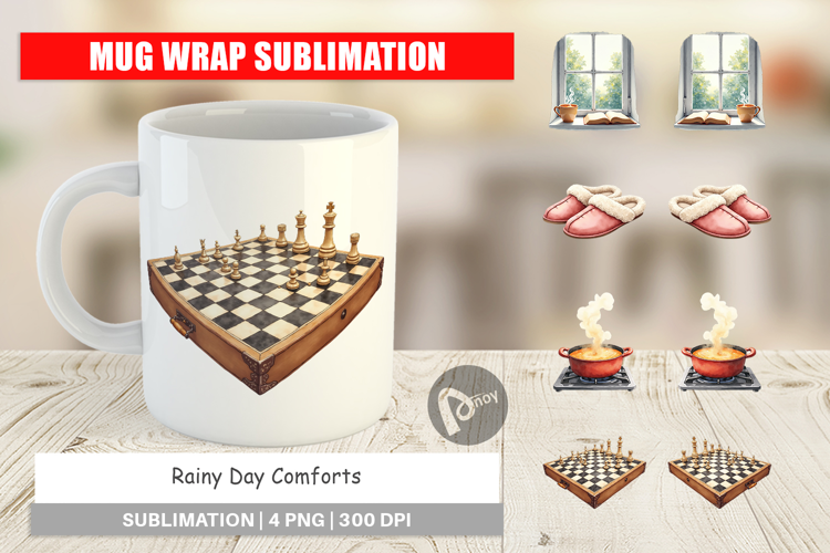 Mug Wrap Cozy Rainy Day