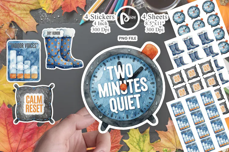 Rainy Day Recess Energy Management Sticker