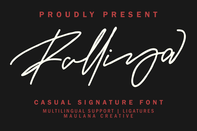 Ralliya Casual Signature Font