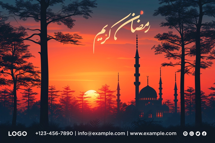 Ramadan Kareem Banner Design Template