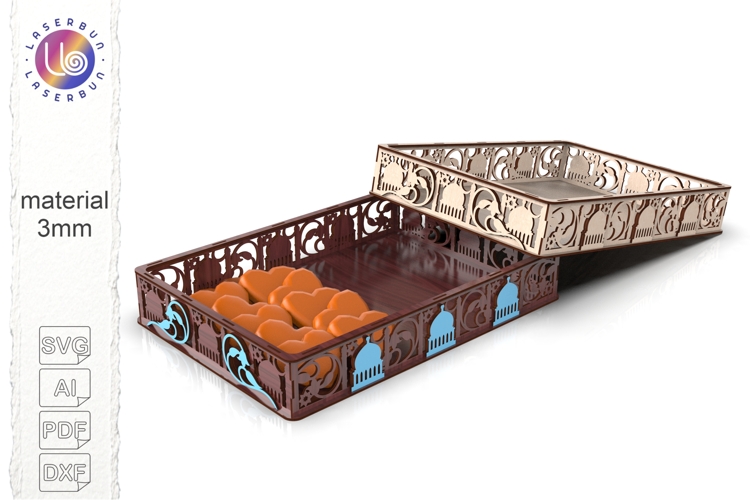 Ramadan Tray SVG for Sweets and Snacks