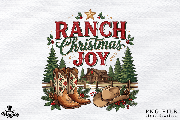 Ranch Christmas Joy PNG