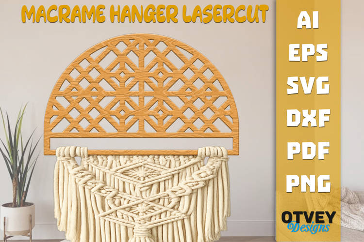 Rattan Macrame Hanger Lasercut