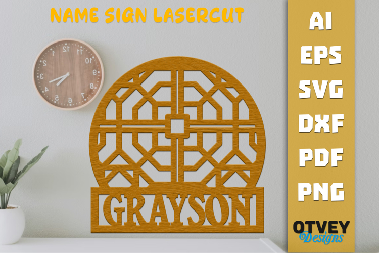  Wooden Name Sign Image 4