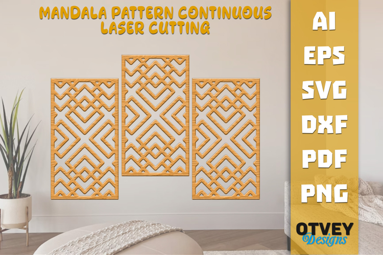 Rattan Pattern Continuous Lasercut