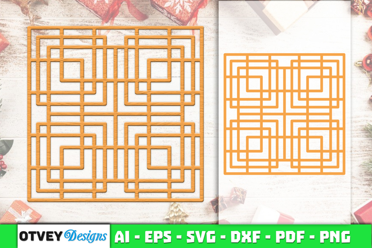 Rattan SVG Laser Cut | Boho Woven Pattern Cut Files