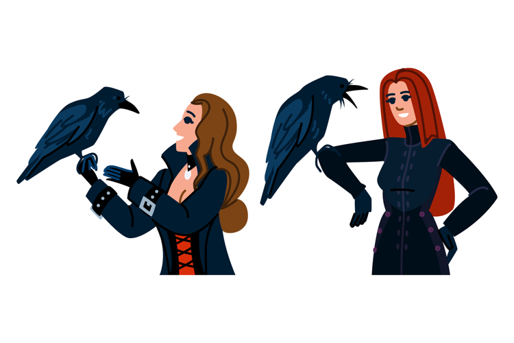 Raven Vector Image 21