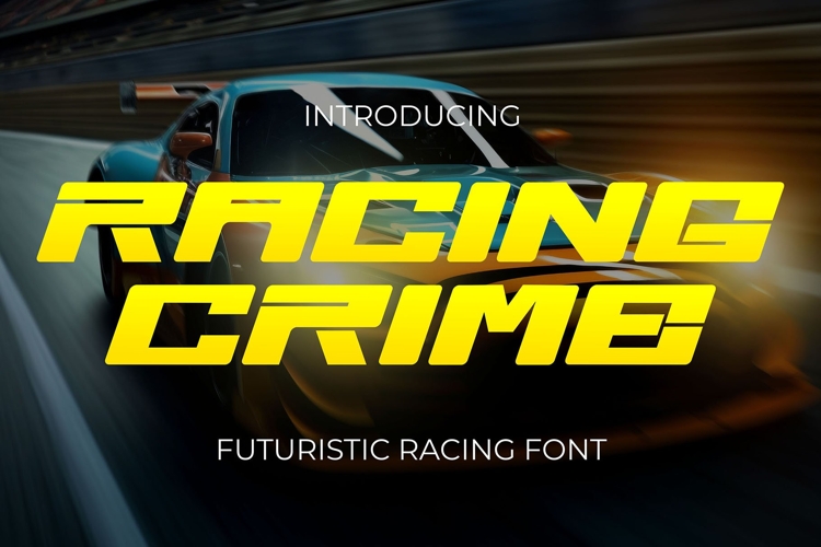 Racing Crime - Futuristic Racing Font