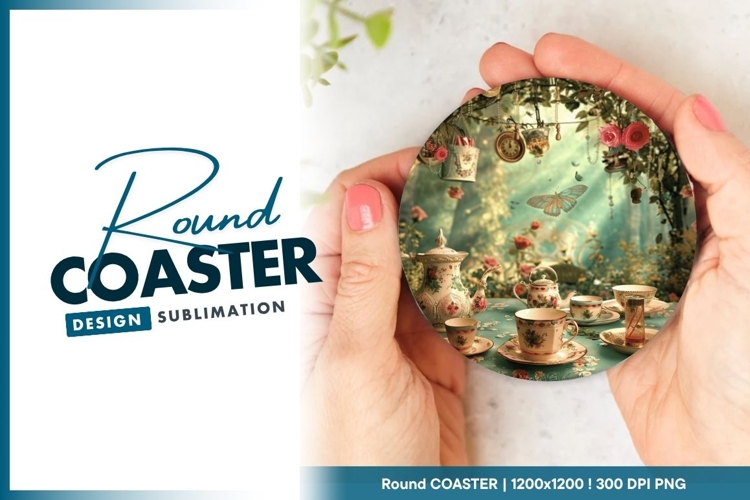 Hands Holding Round Coaster Png