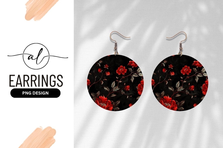 Red Flower Clipart Image 5