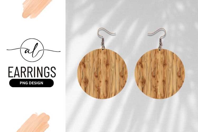 Circular Wooden Texture with Vertical Grain and Knots