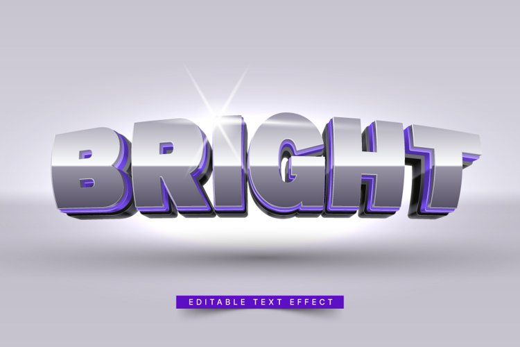 Editable Text Effect for Illustrator. Vector Graphic styles example image 1