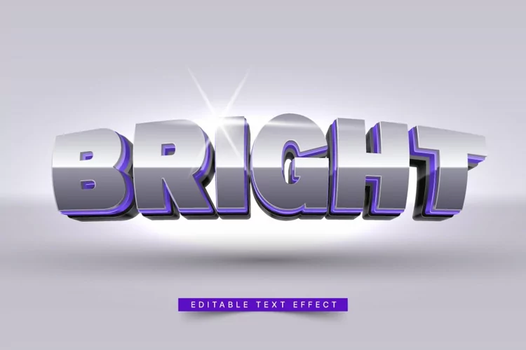 Editable Text Effect for Illustrator. Vector Graphic styles