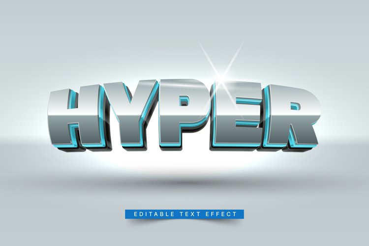 Editable Text Effect for Illustrator. Vector Graphic styles