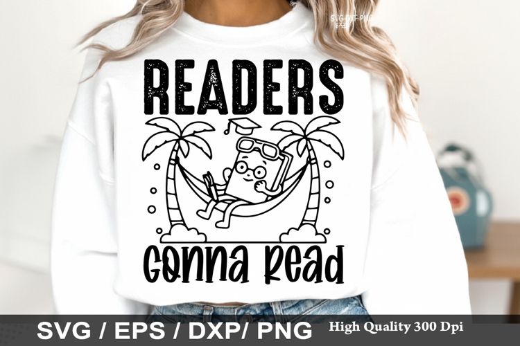 Readers Gonna Read - Reading Books SVG Design