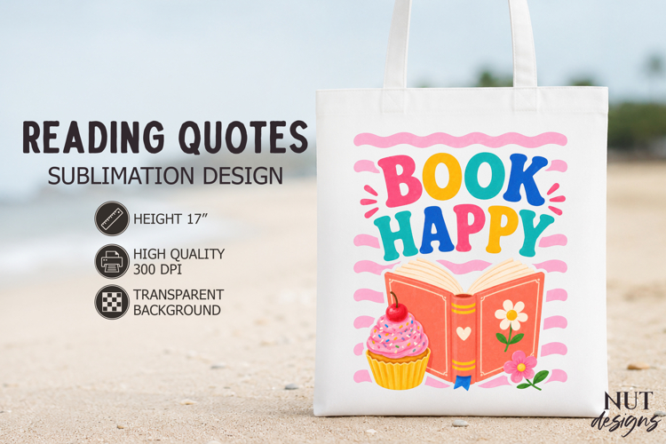 Dopamine Mood Sublimation Book Happy vintage Reading quotes example image 1