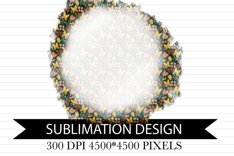 Sublimation Blank - Butterflies on dark green example image 1