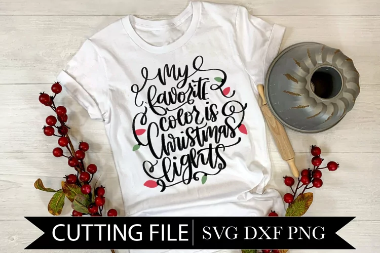 My Favorite Color Is Christmas Lights Sublimation Shirt