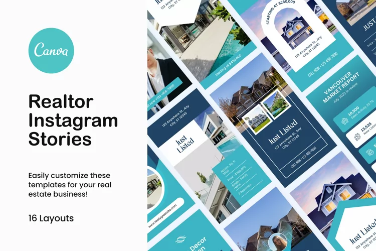 Real Estate Instagram Stories Canva