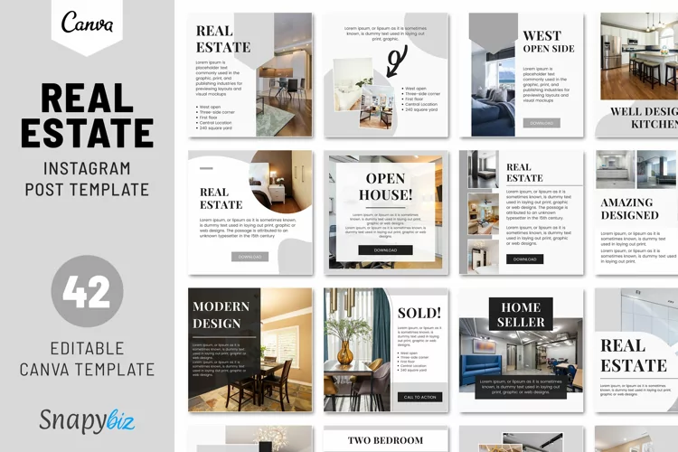 Social Media Posts For Real Estate | Modern Real Estate