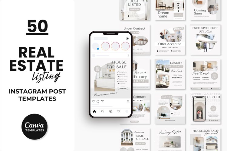 Real Estate Listing Instagram Post Templates