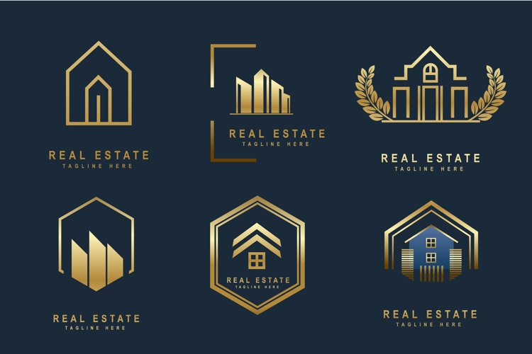 Set Real Estate Logo Design Set Real Estate Logo Design