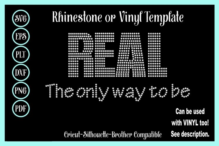 REAL Rhinestone or Vinyl SVG Shirt Template