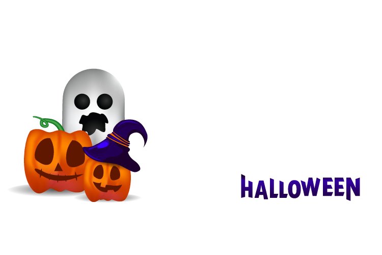 Realistic halloween template background design