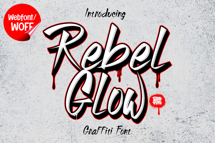 Rebel Glow | Brush Webfont for Bold Creative Websites
