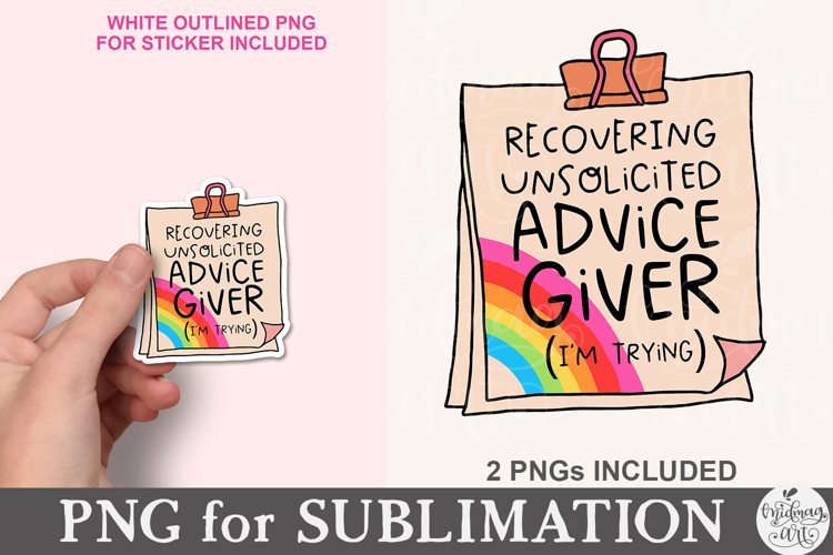 Recovering Unsolicited Advice Giver PNG