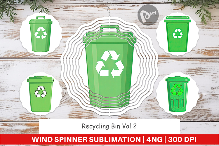 Wind Spinner Recycling Bin