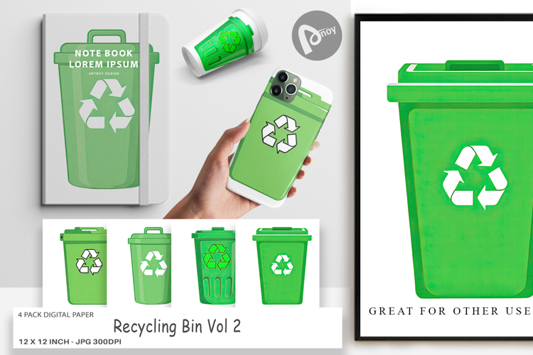 Digital Paper Recycling Bin