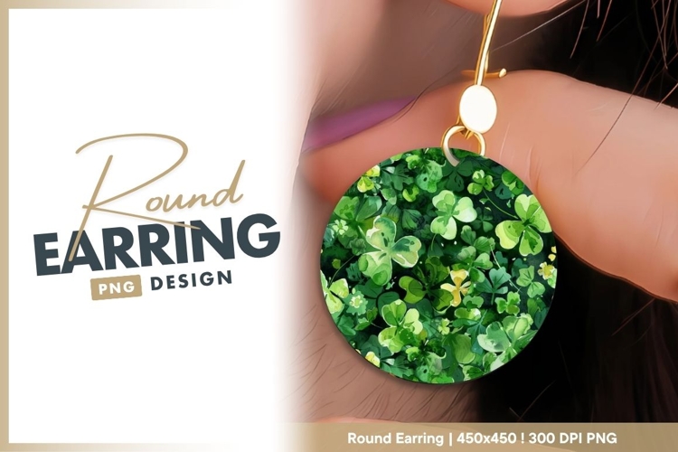Watercolor Shamrock Clipart Image 13