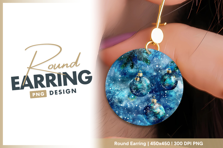Blue Christmas Ornaments Clipart Image 10