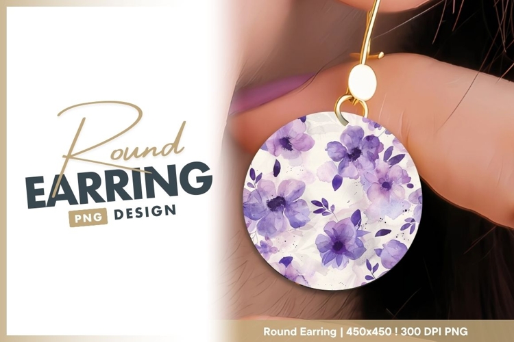 Purple Flowers Clipart Image 23