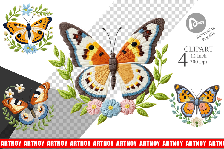Butterfly Embroidery Image 15