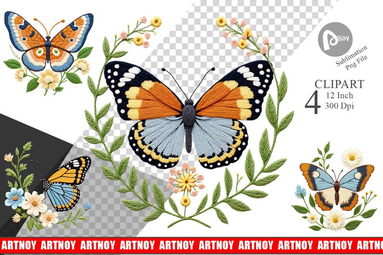 Butterfly Embroidery Image 14