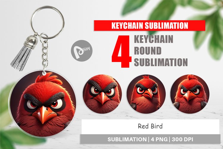 Keychain Red Bird