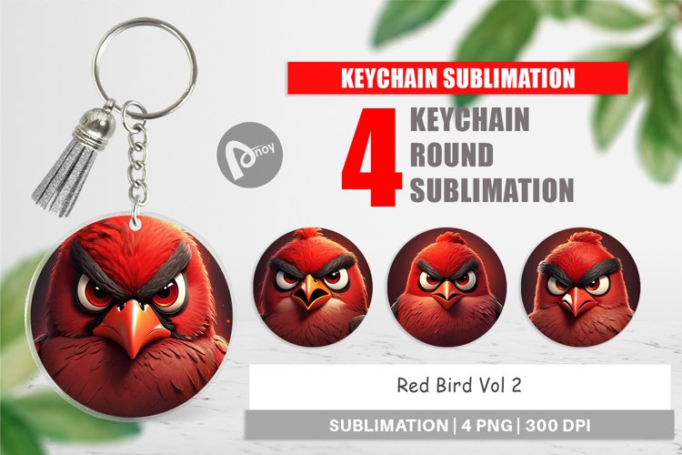 Keychain Red Bird