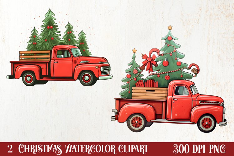 Red Truck Clipart Image 23
