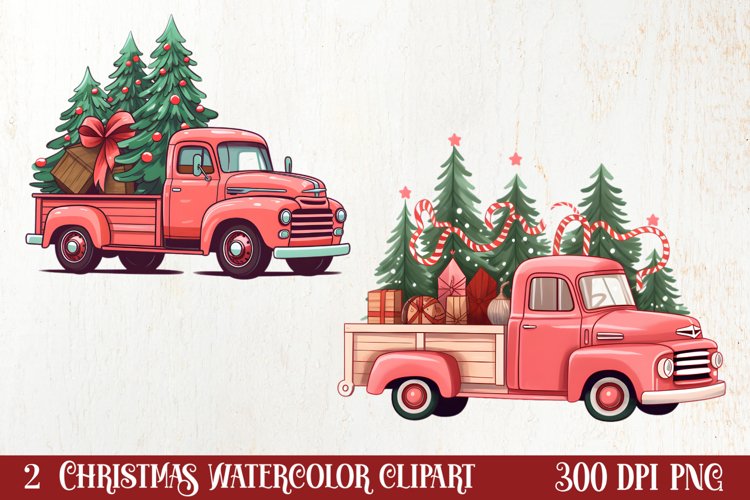 Red Truck Clipart Image 9